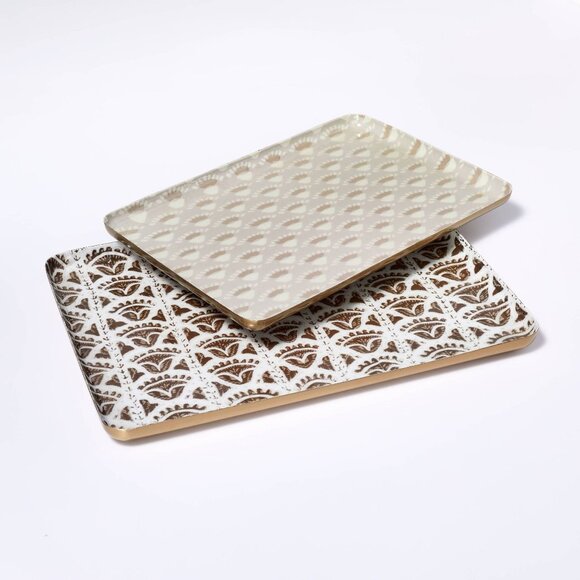 2pk Pattern Enamel Trays - Threshold Studio McGee - Target 2023 - Picture 1 of 8